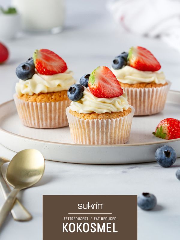 Kokosmel, økologisk fettredusert, 400 g