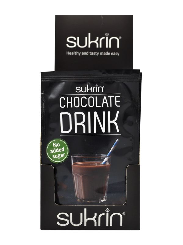  Sukrin Chocolate Drink sachet, 8 g x 20 stk  